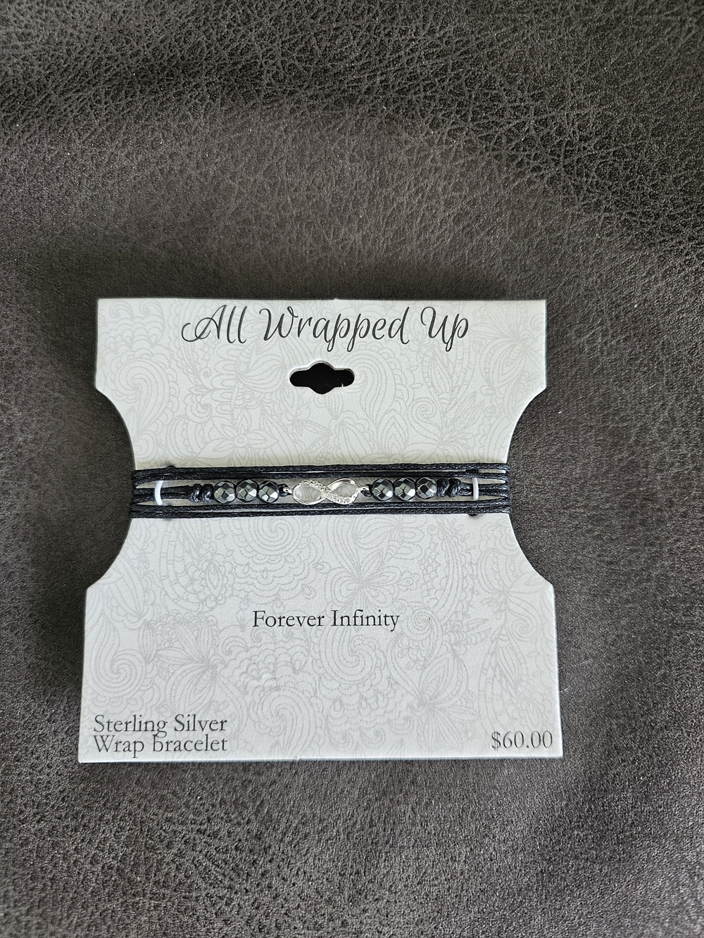 All Wrapped Up Forever Infinity Sterling Silver Wrap Bracelet